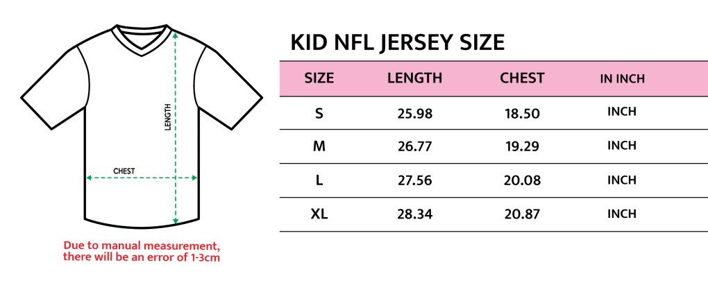 NFL Kid Jersey Size 1