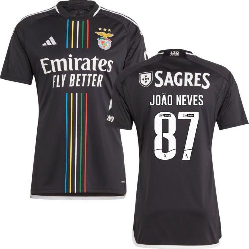 joao neves 87 sl benfica 2023 24 away men jersey black