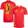 lamine yamal 19 the rising star spain national team 2024 25 home jersey euro uefa patch men scarlet