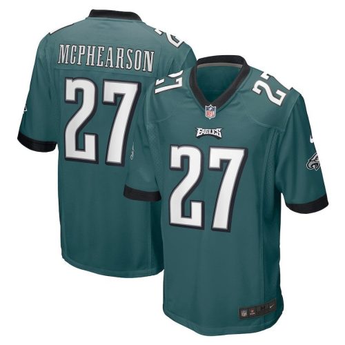 zech mcphearson 27 philadelphia eagles men game jersey midnight green